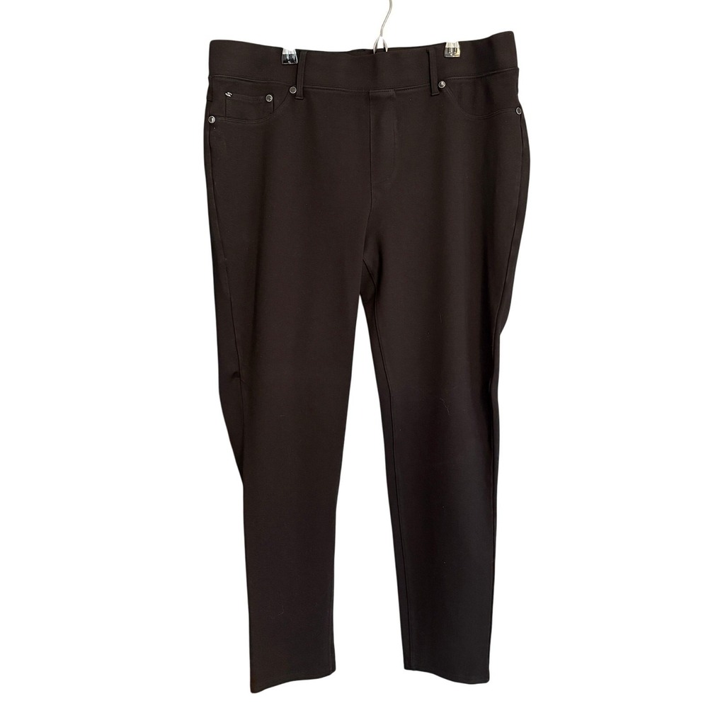 Seven7 Womens‎ Black Casual Pants XL Pull On Work Career Business Staple Stretch